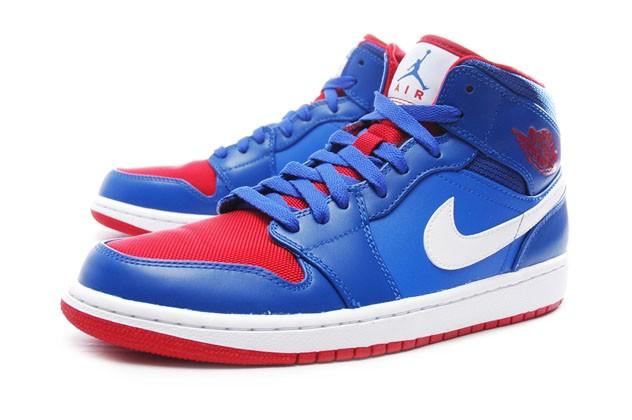 Air jordan 1 retro mid blue discount