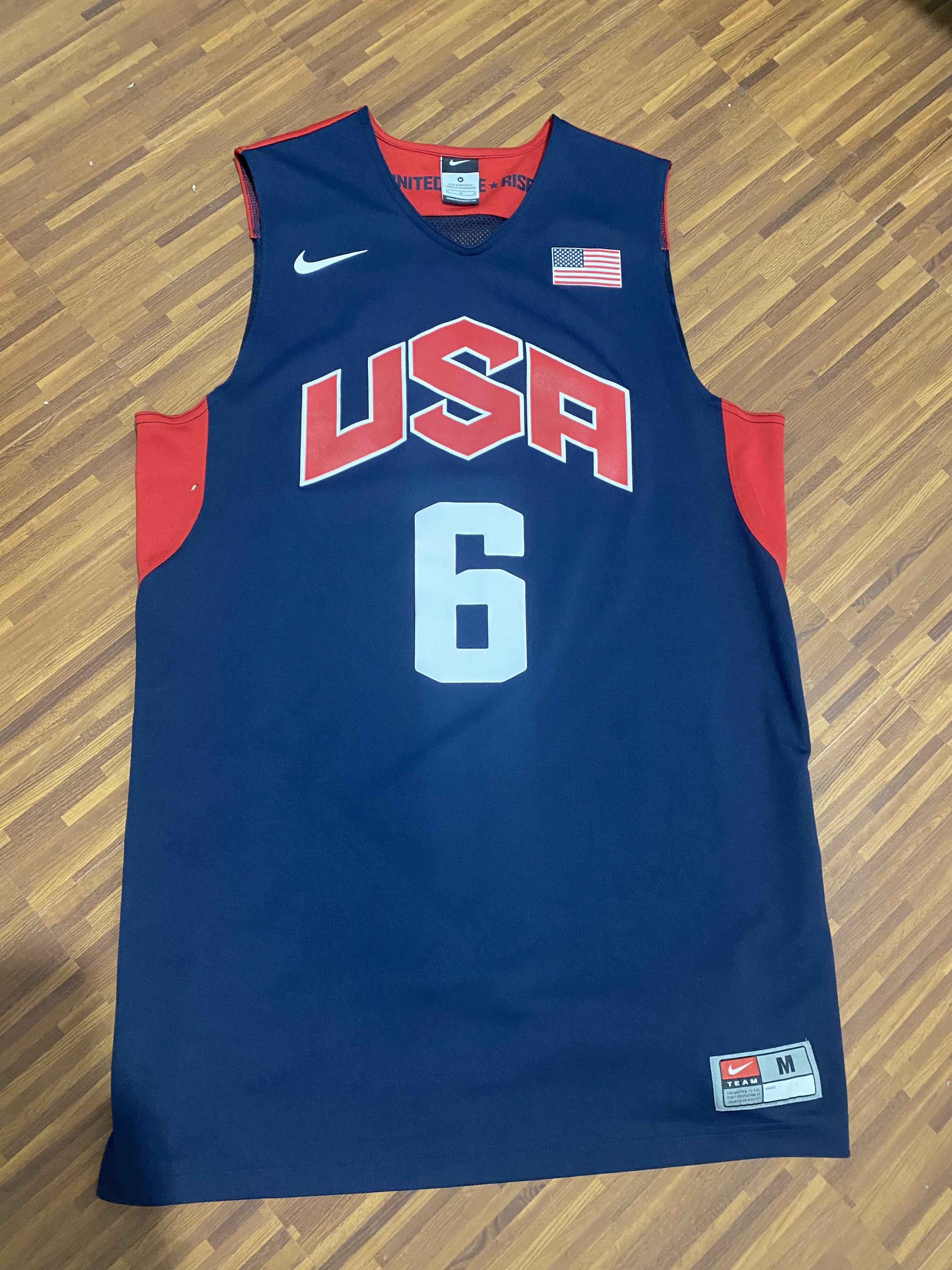 Lebron James Team USA 2012 London Olympics White Nike Authentic Jersey –