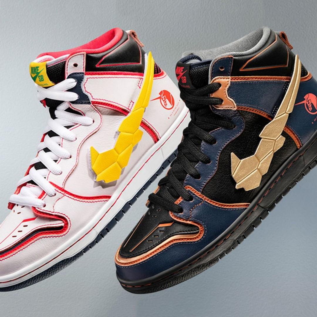 nike dunk sb high gundam white