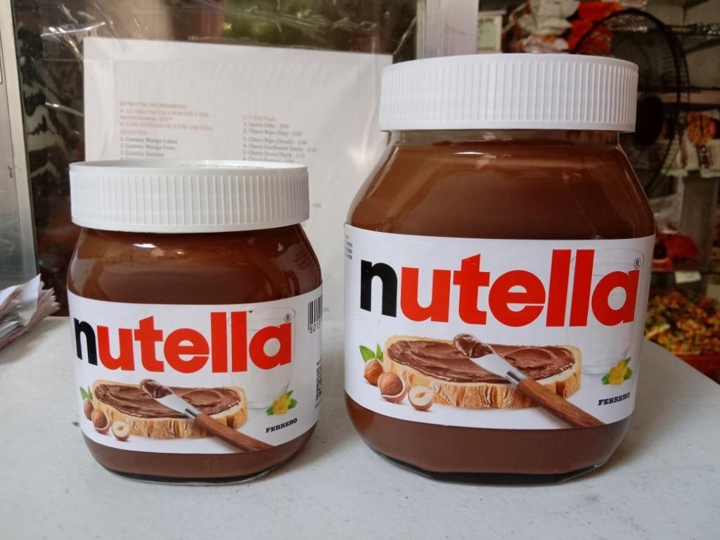 Nutella chocolate spread (Category: Other Food & Drinks) located in Quezon City. Submitted by uno_store (Listing ID 1140923469, Image 1). Description: Nutella chocolate spread 400g - P 245 630g - P 325 PM here for orders and deliveries.