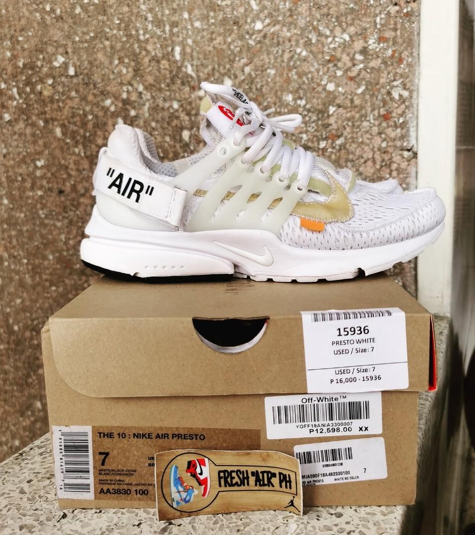 Used off hotsell white prestos