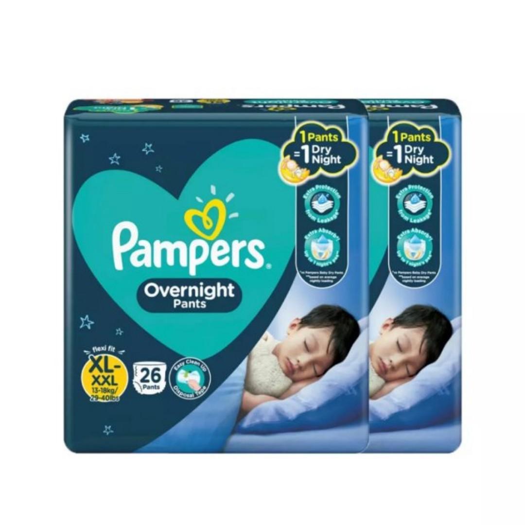 Pampers Overnight Diaper Pants Valuepack Extra Large 26pads x 2 pack