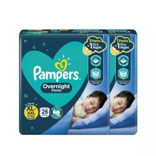 Pampers Overnight Diaper Pants Valuepack Extra Large 26pads x 2 pack (52pcs)