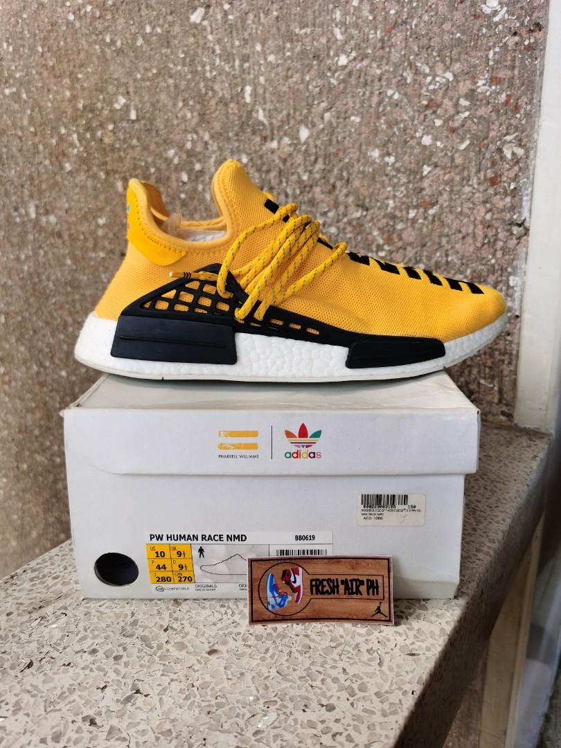 Pharrell Wiliams Human Race Yellow OG Men s Fashion Footwear
