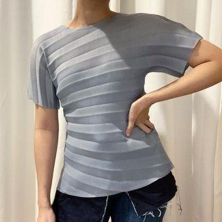 PLEATS PREMIUM PLIKSET ATASAN PLEATED PRISKET ABU