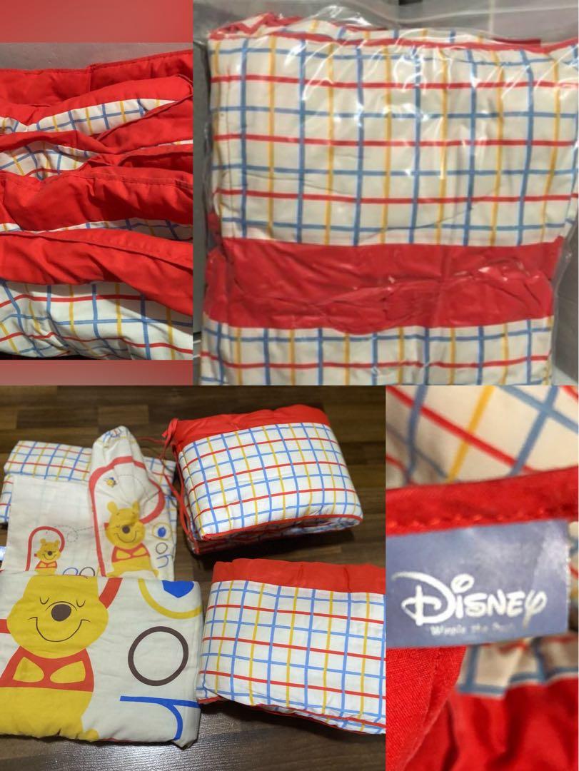 Preloved Winnie the Pooh cot/bed bumper set, Babies & Kids, Baby
