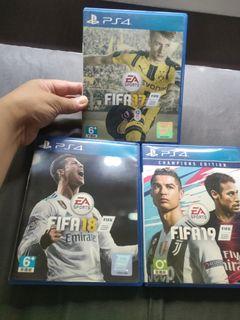 Ps4 fifa17,18 and 19 games