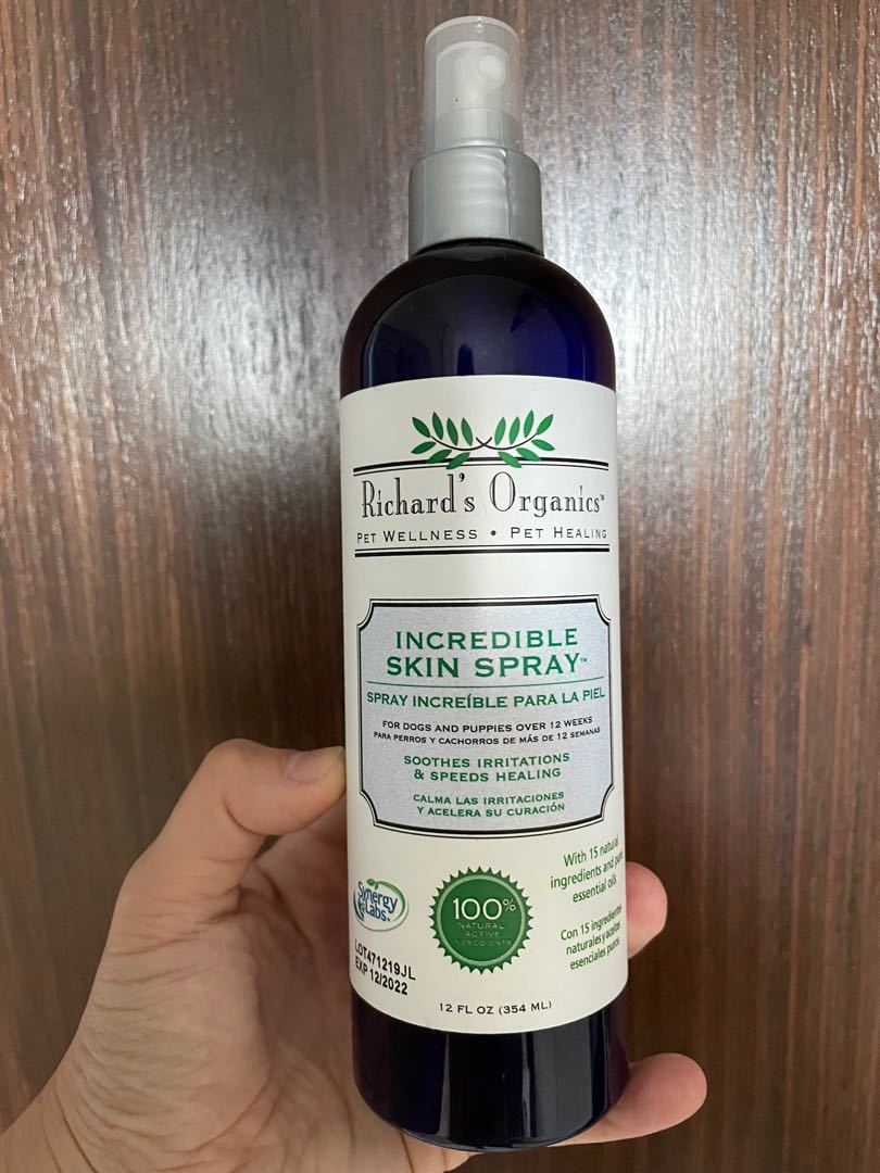 Richard's organics incredible skin spray sales for dogs