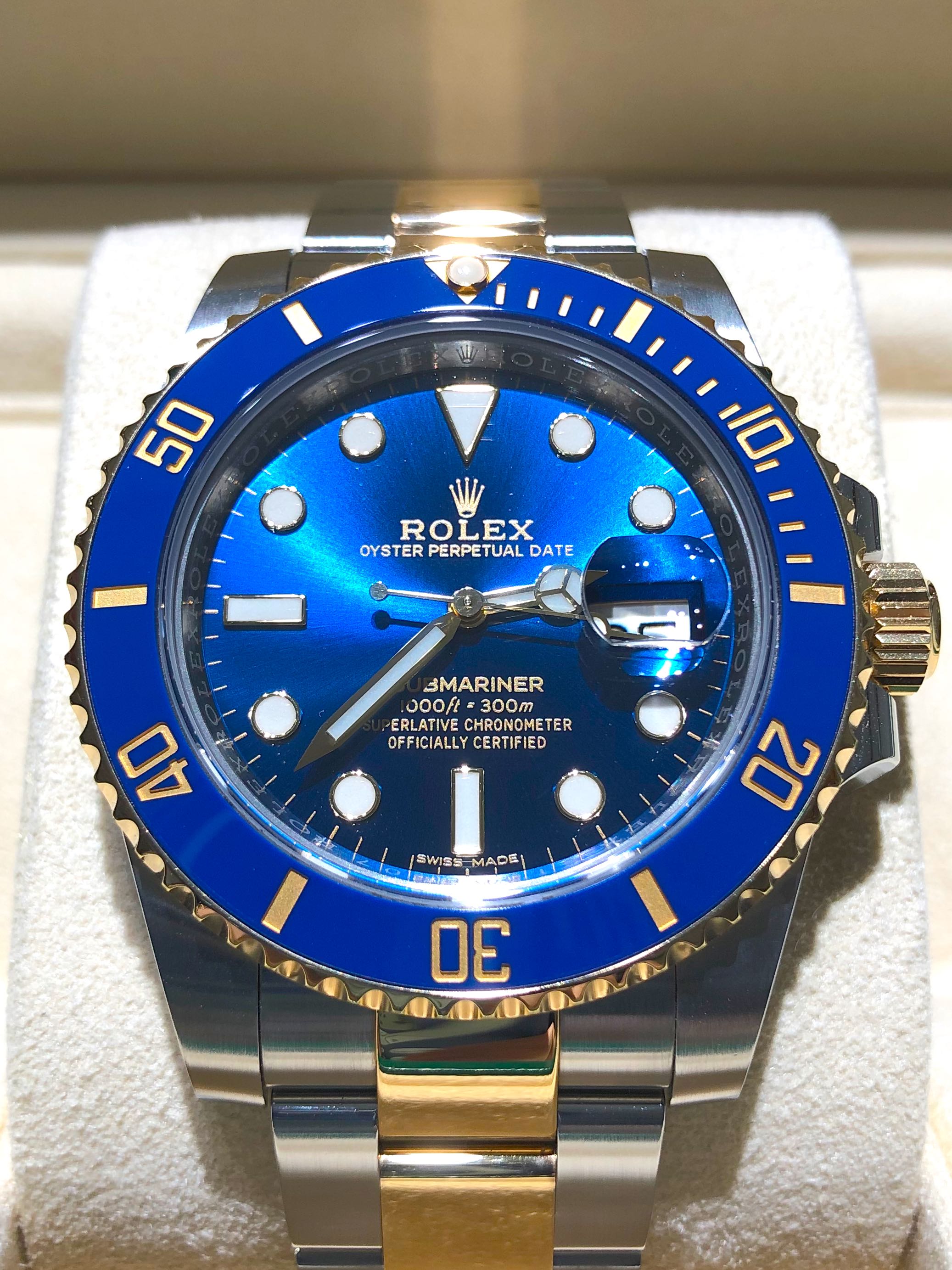 Rolex sunburst cheap blue