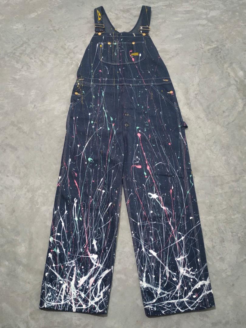 Sears Toughskins Paint Splatter Denim Overall Men S Fashion Coats Jackets And Outerwear On Carousell