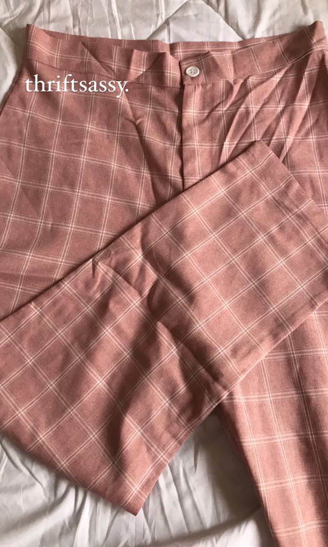 SHEIN pink stylish trousers, Women's 