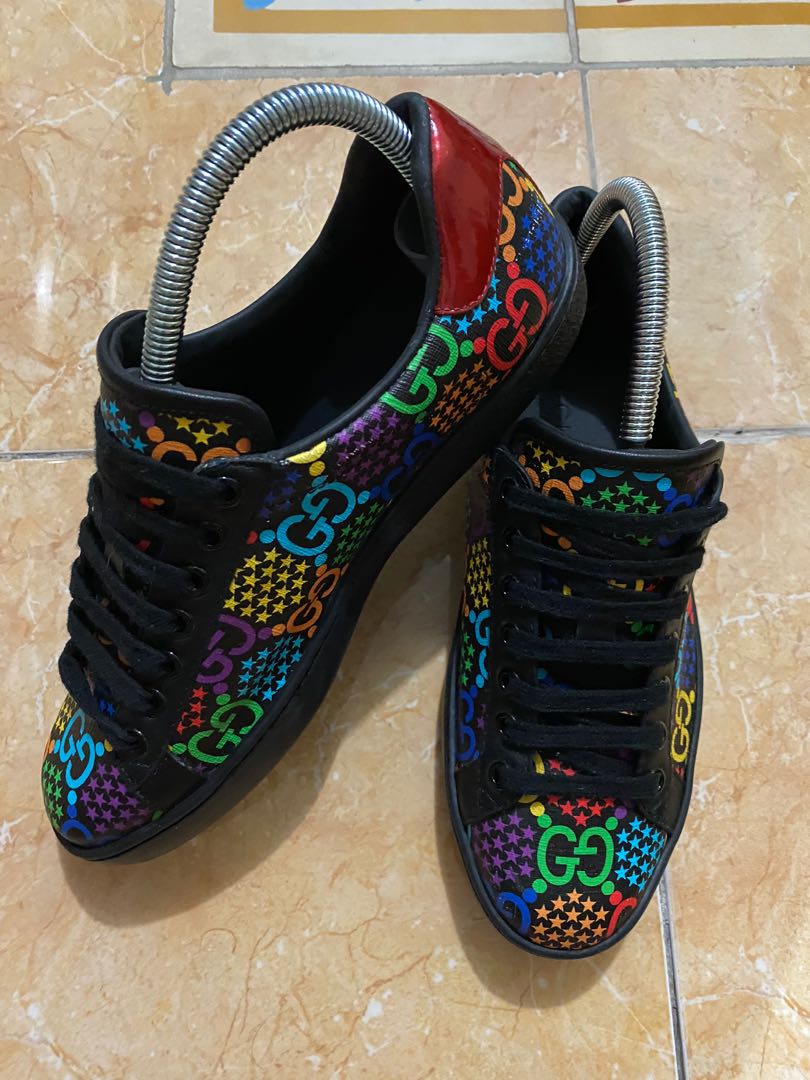 psychedelic gucci shoes