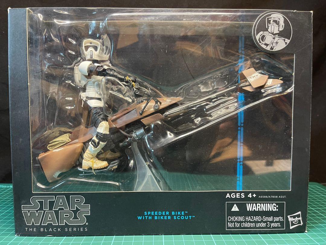 6 Inch Speeder Bike With Biker Scout Figure - 6 Inch Scale Vehicle Star ...