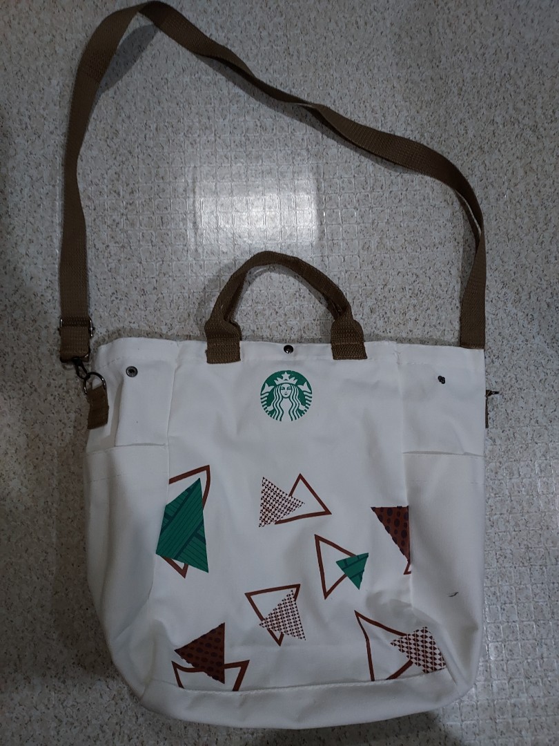 Starbucks Canvas Tote Bag, Women's Fashion, Bags & Wallets, Tote Bags