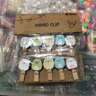 sumikko gurashi wooden clips (mood clip)