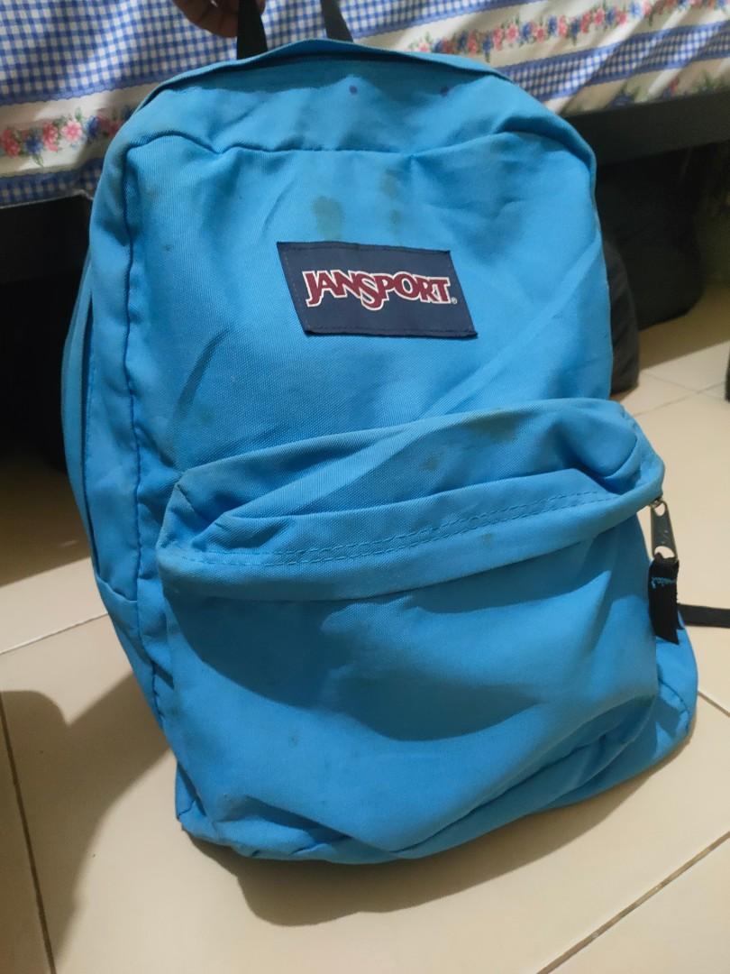 tas backpack JANSPORT original bluish size 40x30cm