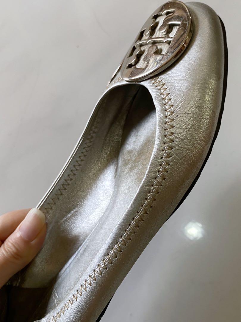 Tory burch shop silver shoes
