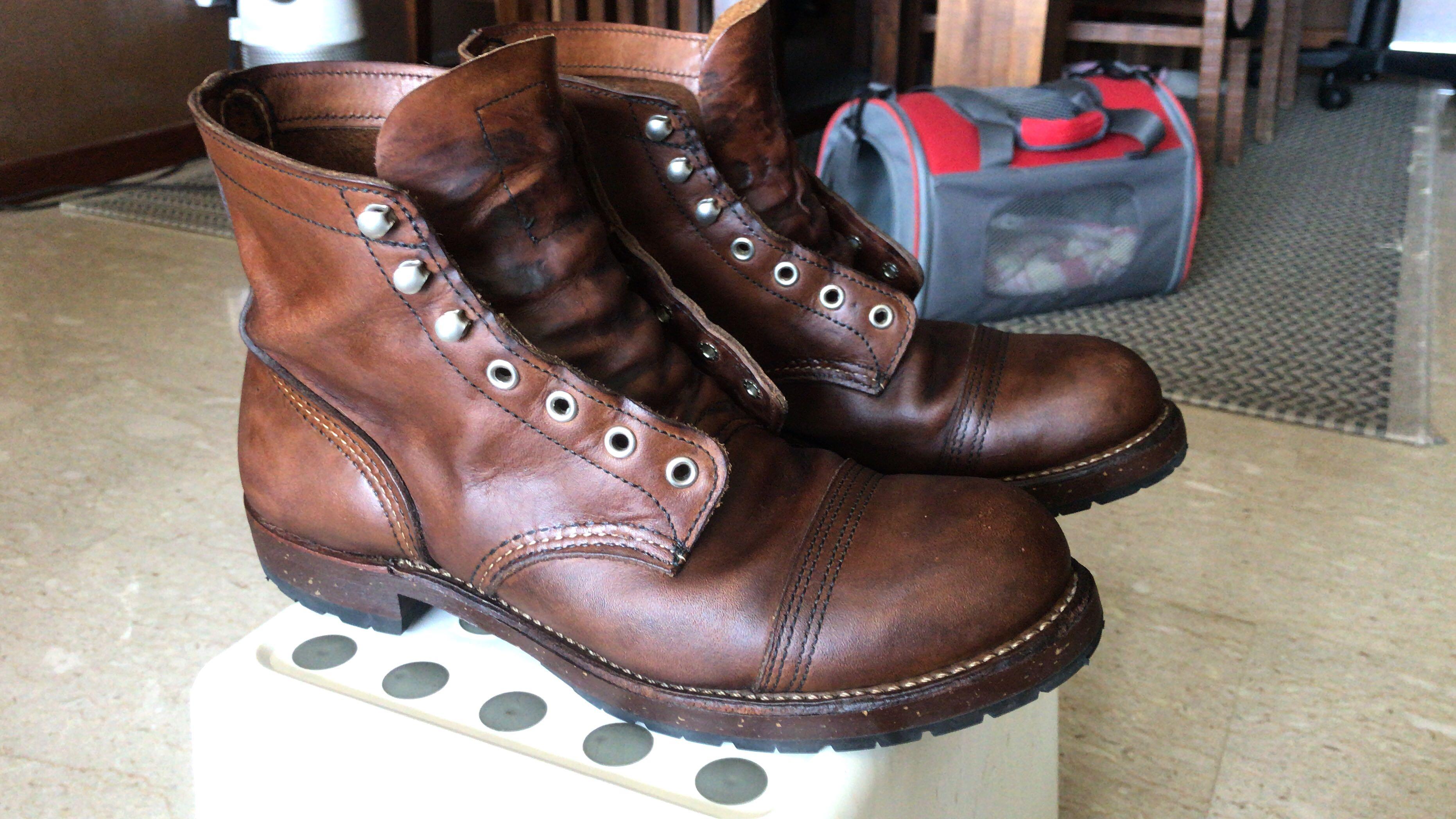 Refurbished red wing boots top