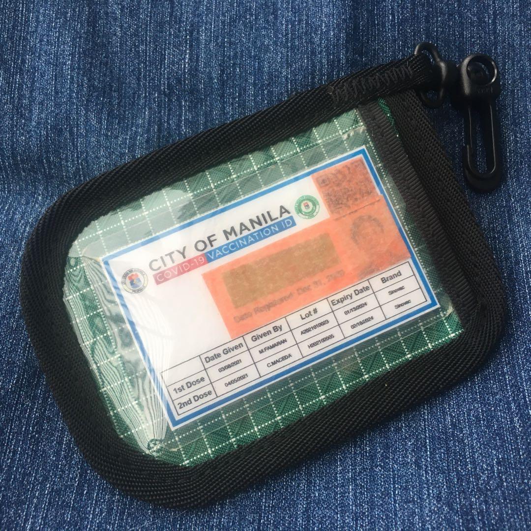 Vaccination card holder vaxxcard (Category: Wallets & Card holders) located in Manila. Submitted by blythe01 (Listing ID 1140922139, Image 1). Description: No more grappling inside your bag for your vaxxcard and ID. You can even include your Beepcard with this double sided holder. Clip it to your bag or jeans for easy access. .