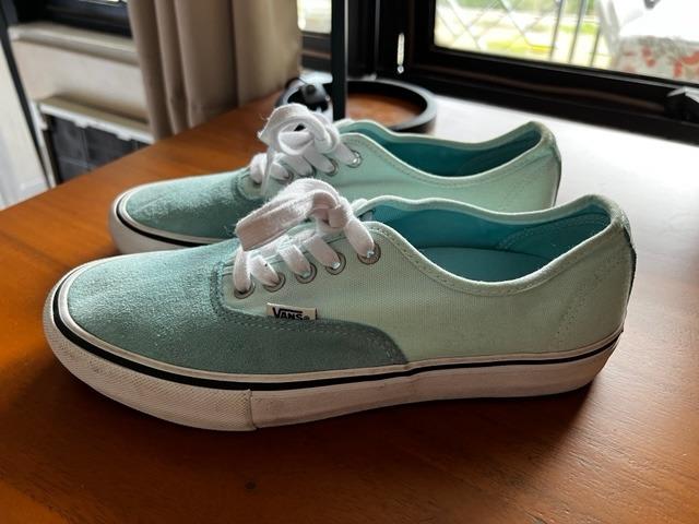 Vans Authentic Pro Aqua Haze Men s Fashion Footwear Sneakers on Carousell