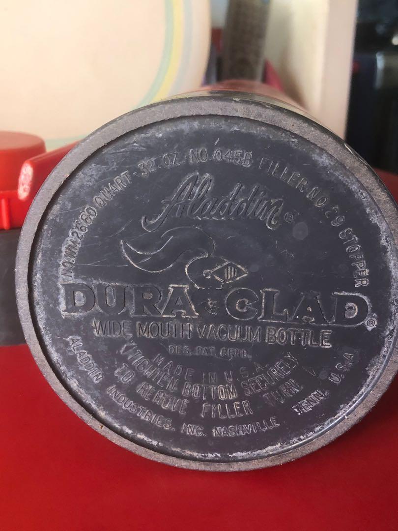 Vintage Aladdin Duraclad Hot Water Thermos, Furniture & Home Living