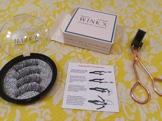 Winkx Magnetic Lashes / Magnetic Eyelashes  (Harmony design) + Applicator + Case + Instruction Card  + Box