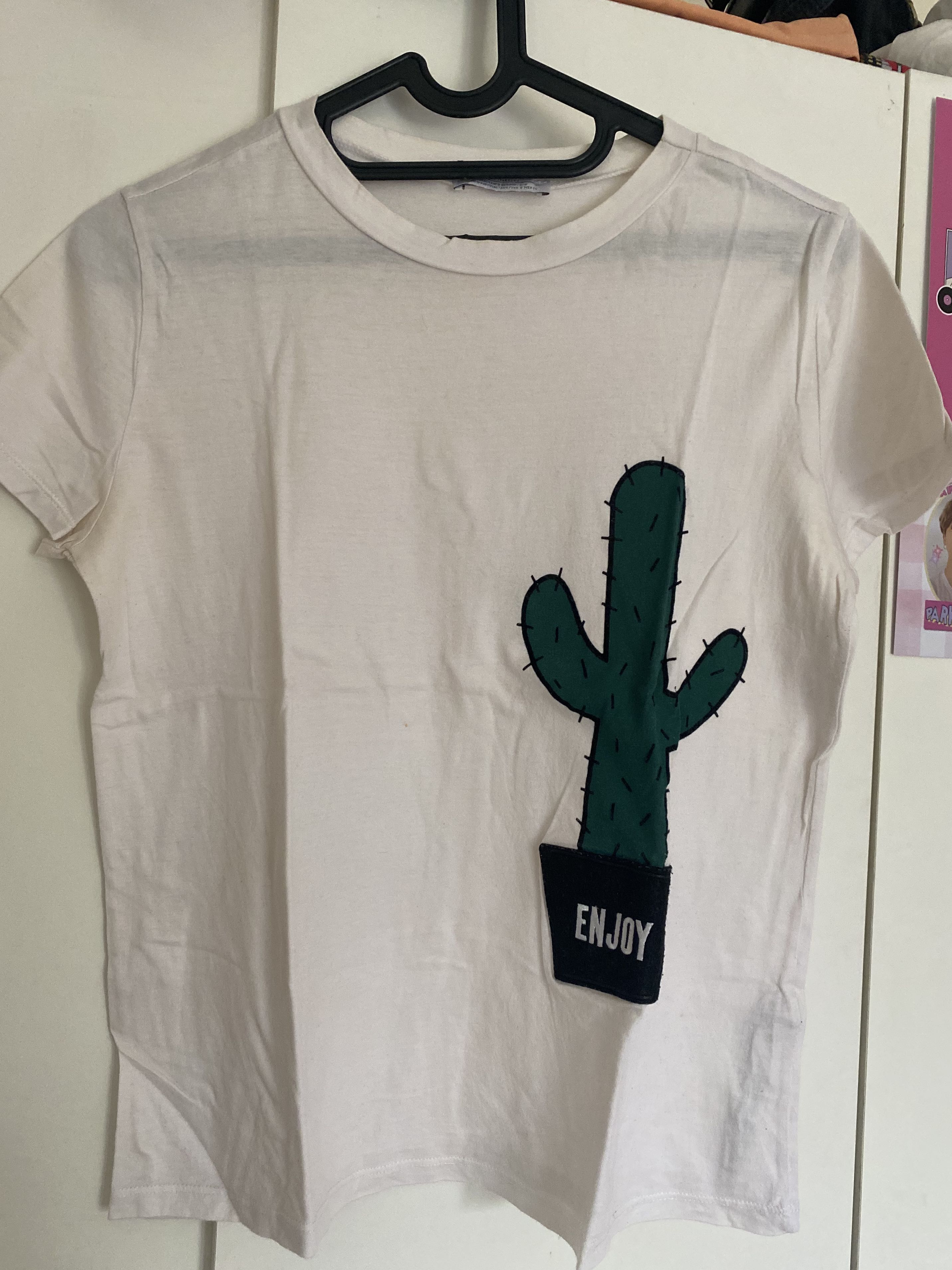 ZARA cactus t-shirt, Fesyen Wanita 