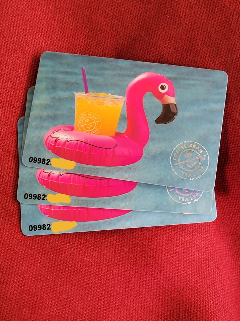 3 x 10 Coffee Bean Gift Card, Tickets & Vouchers, Store Credits on