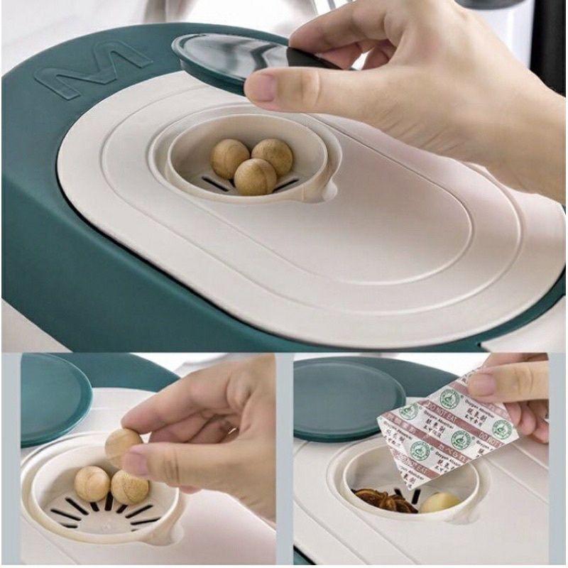 💐10kg Rice Dispenser rice storage bucket MoistureProof Food Keepers