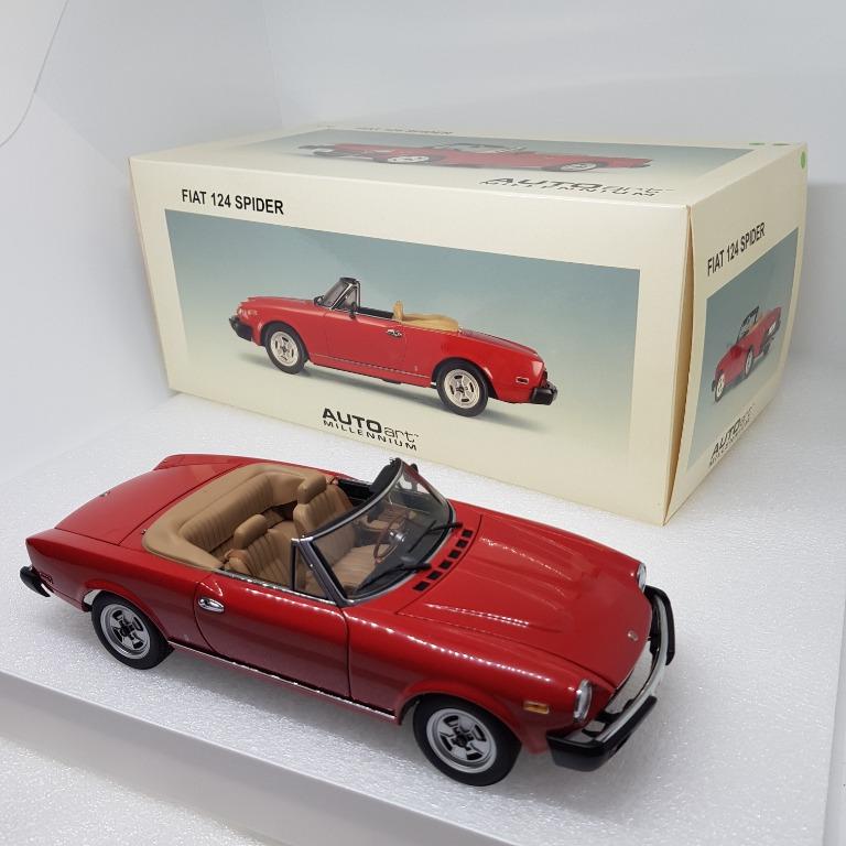 1/18 Autoart Fiat 124 spyder, Hobbies & Toys, Toys & Games on 
