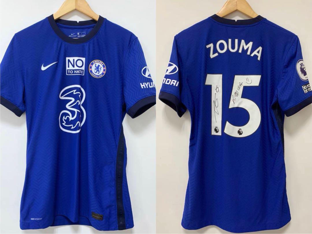 Kante France Jersey Kante 2020-21 Chelsea Match Issue Home Shirt