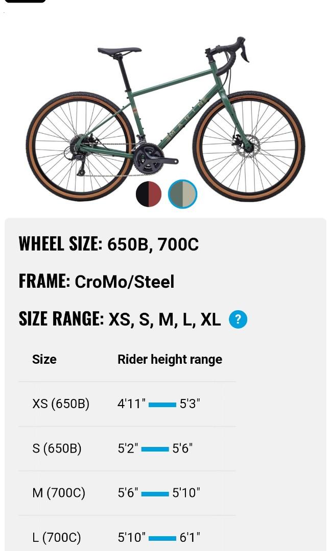 Marin four corners size discount guide