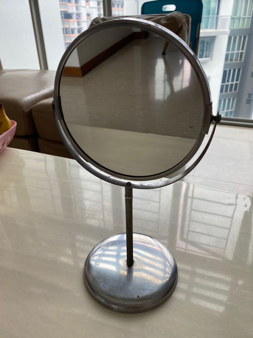 2 sided makeup mirror stand from Ikea, Furniture & Home Living