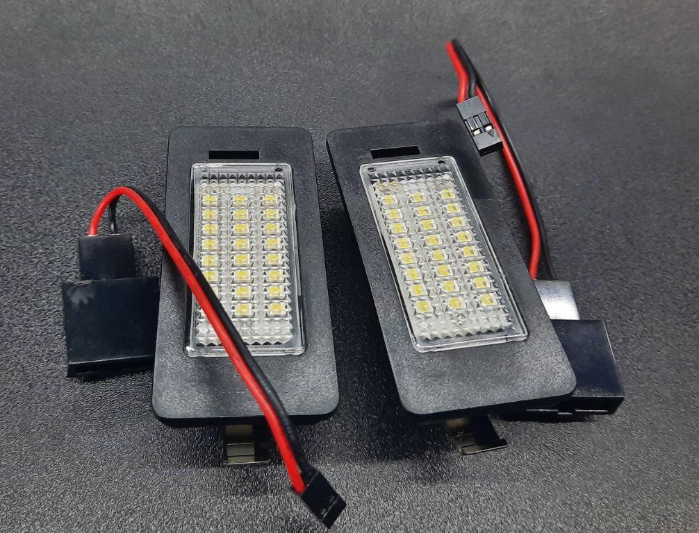 2Pcs LED License Plate Tag Lamp Assembly For Audi A4 S4 A5 S5 Q5