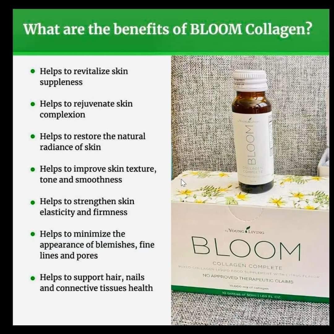 3 boxes bloom collagen + free essential oil, Health & Nutrition, Health  Supplements, Vitamins & Supplements on Carousell