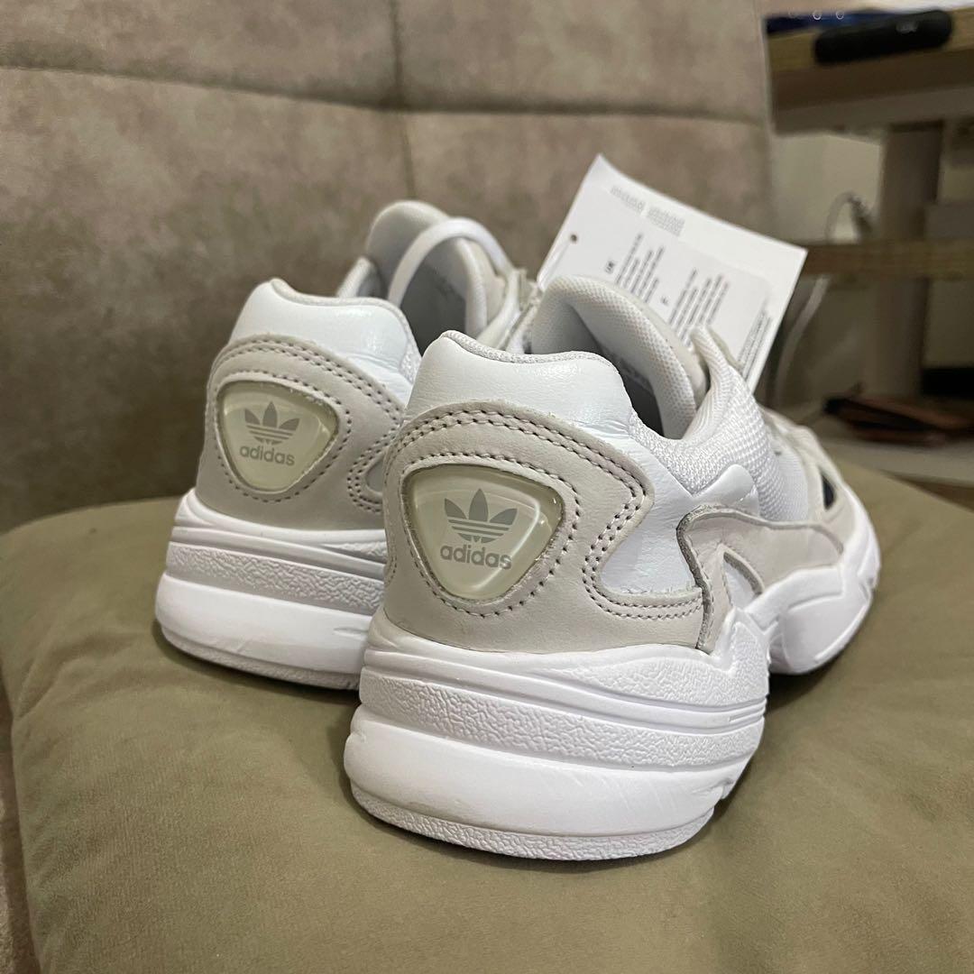 Adidas original triple white falcon hotsell