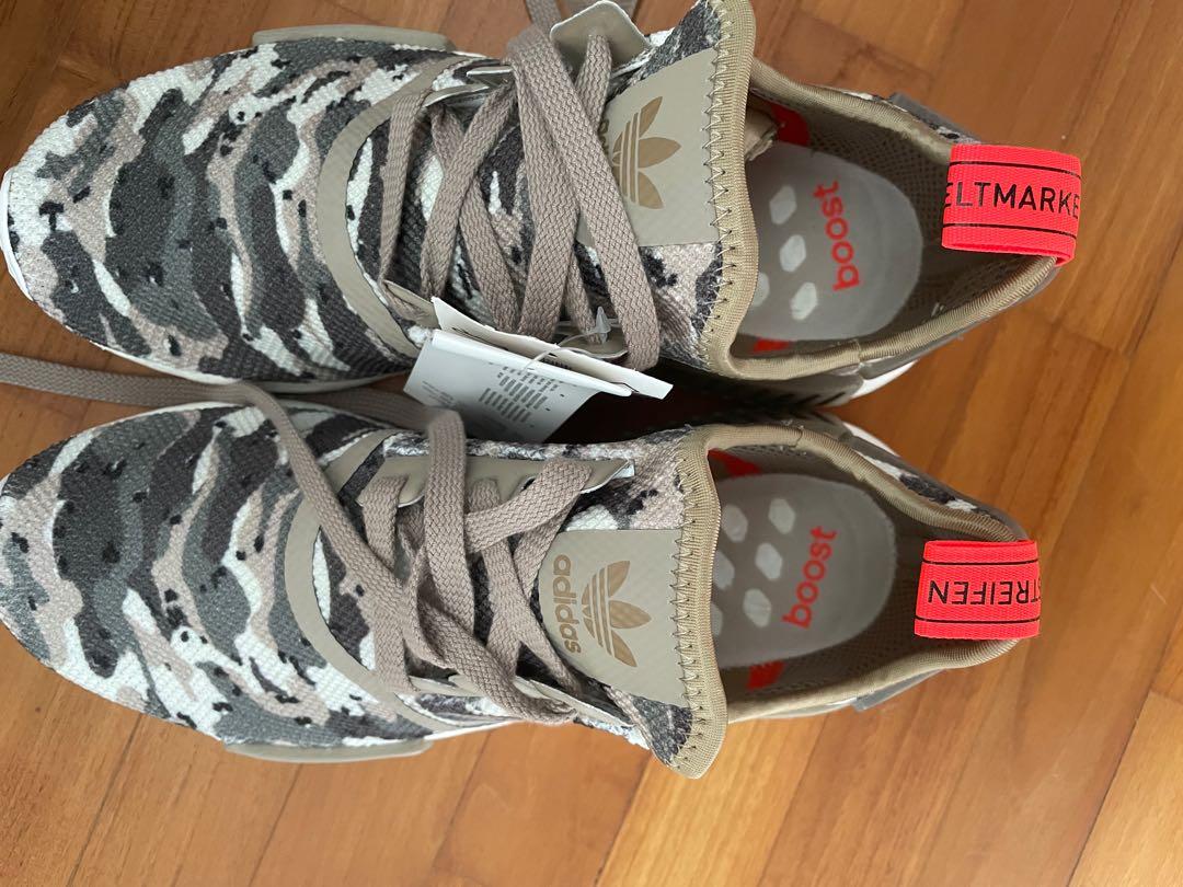 Adidas NMD R1 Camo Clear Brown Men s Fashion Footwear Sneakers