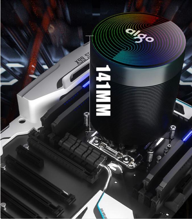 aigo Shadow Max CPU Air Cooler 5 Heat Pipes Radiator ARGB 4 Pin PWM Tower Cooling System for Intel LGA for AMD 