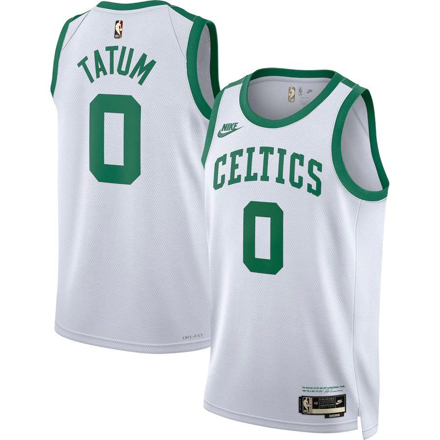 Jaylen Brown #7 Black Green Boston Celtics 2022 Jersey Size Mens 50 Large