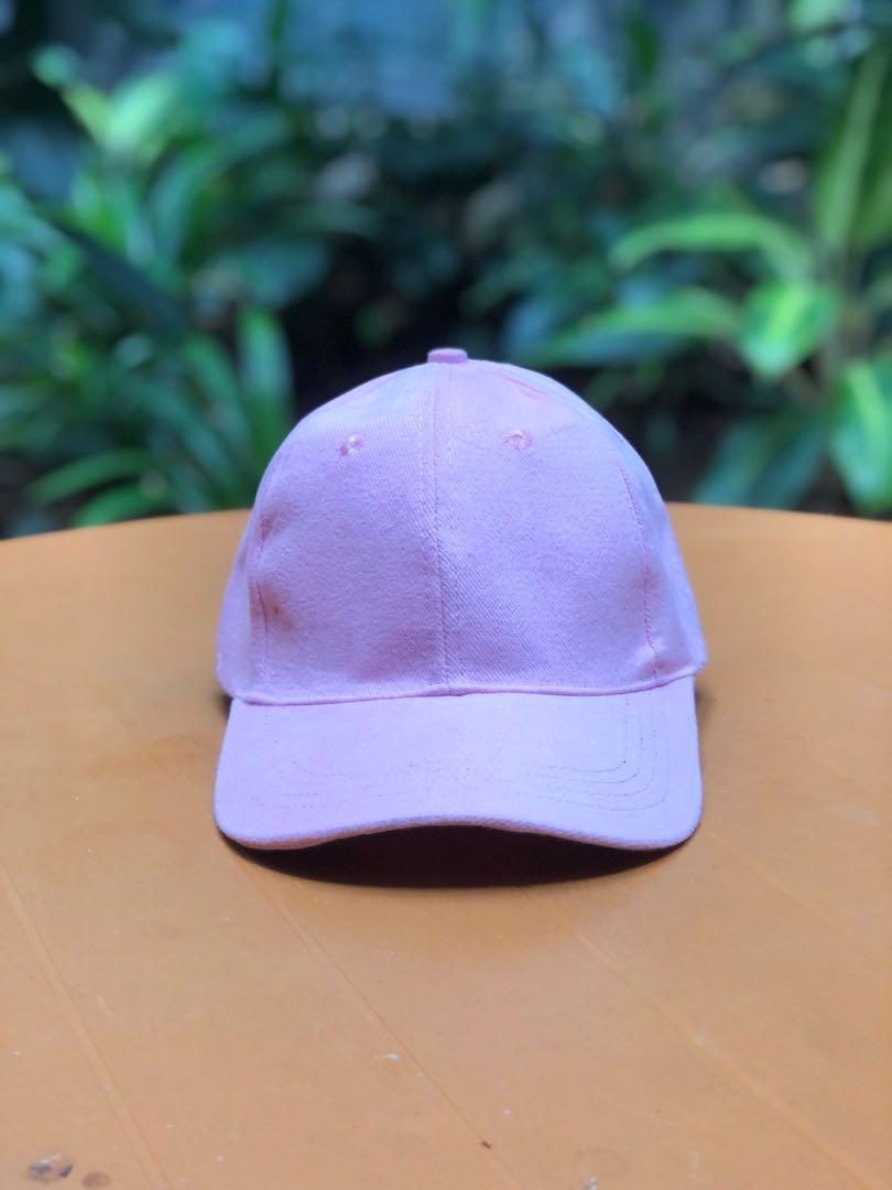 Baseball Cap Pink Unisex, Fesyen Wanita 