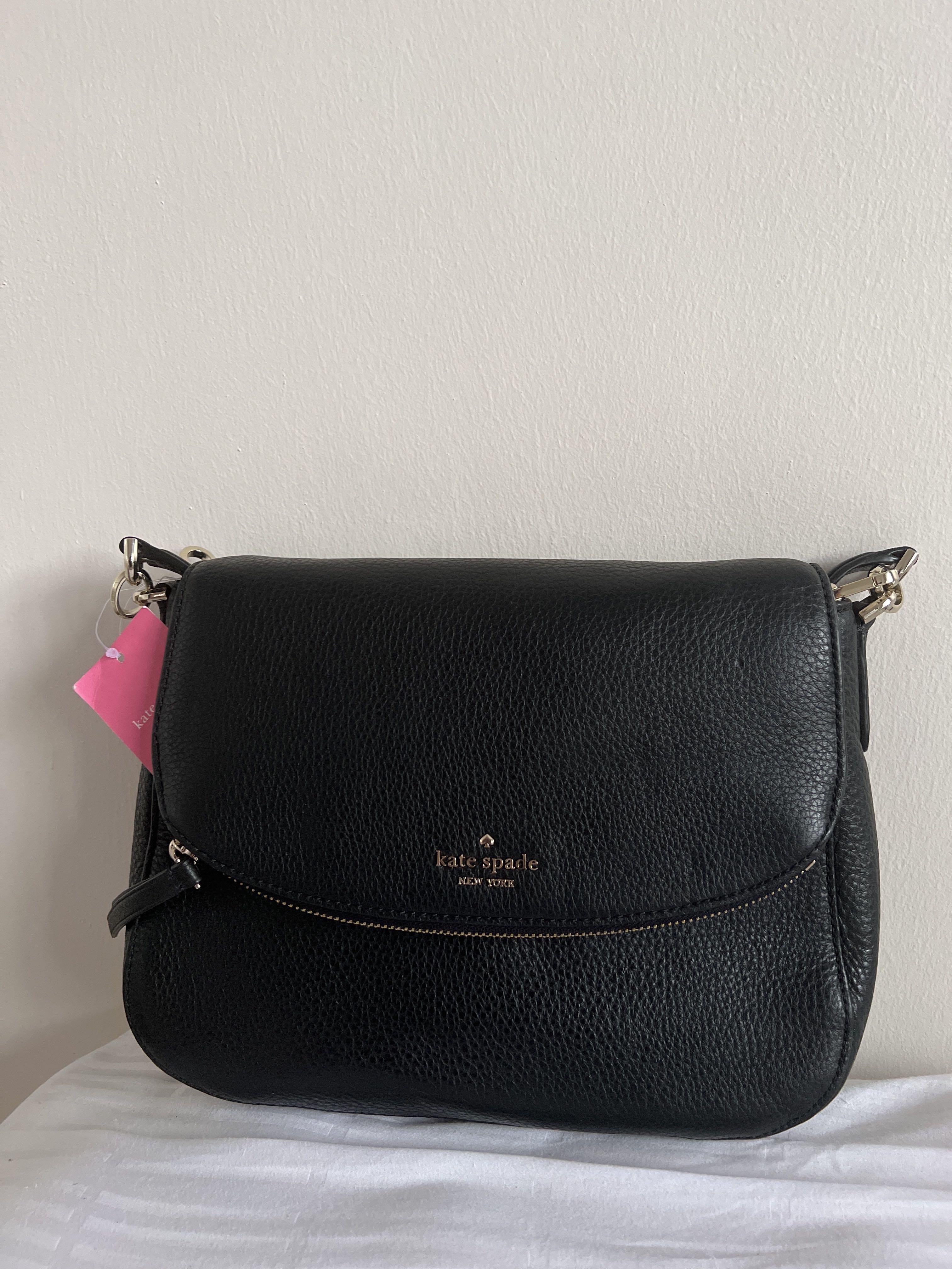 Medium black shoulder bag top