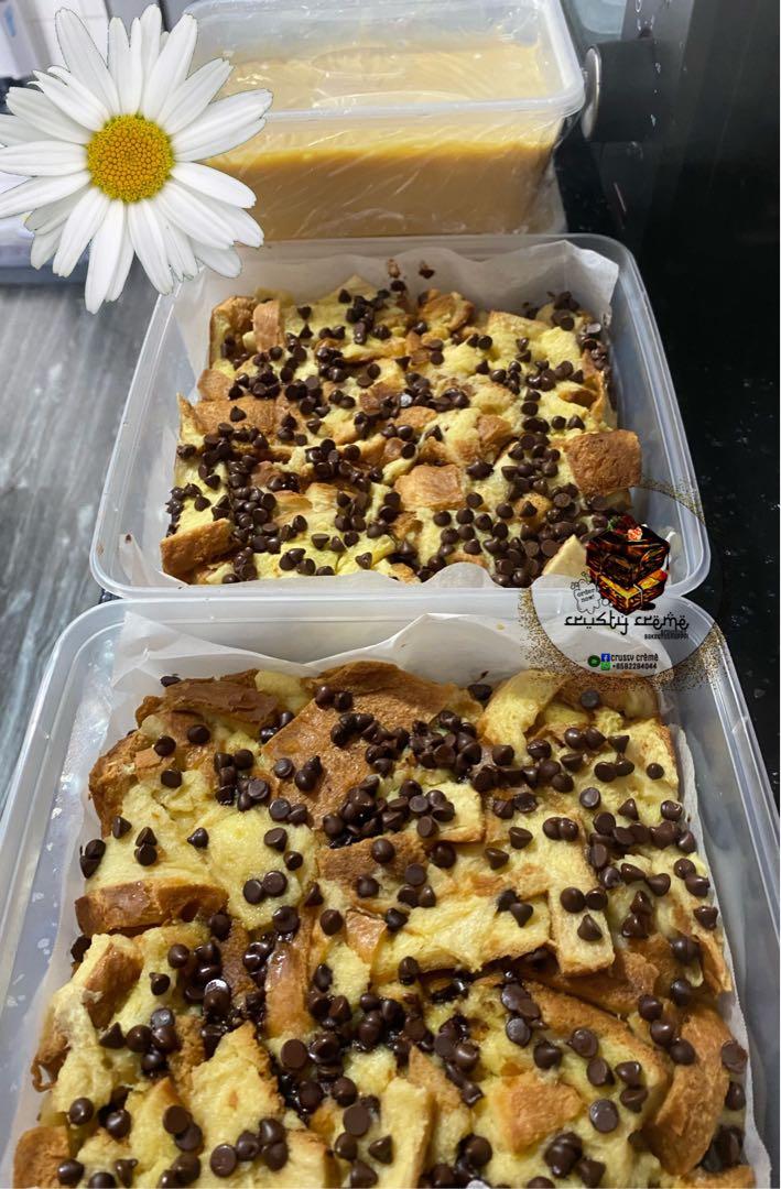Bread Butter Pudding Wz Chocolate Chip Homebased Halal Food Drinks Homemade Bakes On Carousell Bread Butter Pudding Wz Chocolate Chip Homebased Halal Food Drinks Homemade Bakes On Carousell