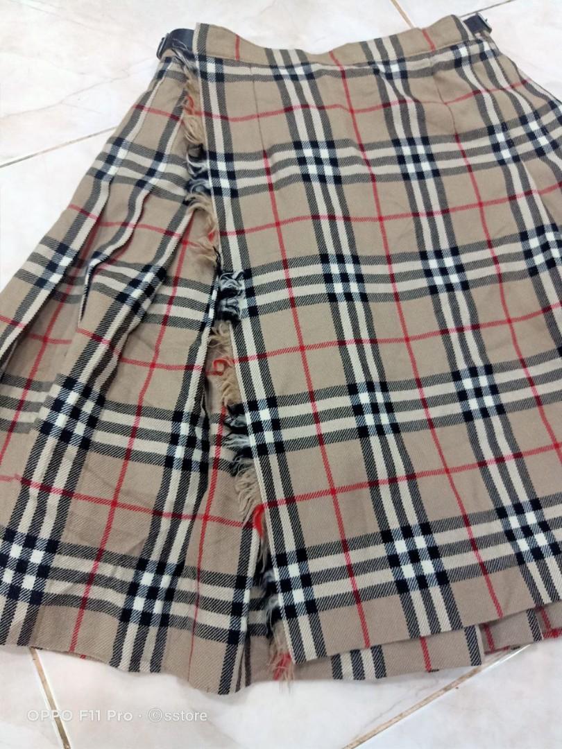 Nova check on sale pleated skirt