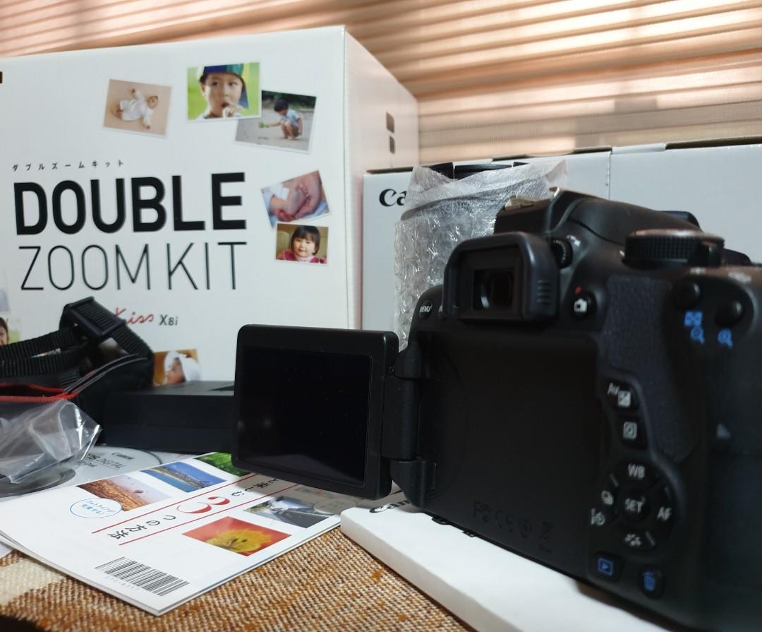 Canon EOS Kiss X8i Double Zoom kit 750d