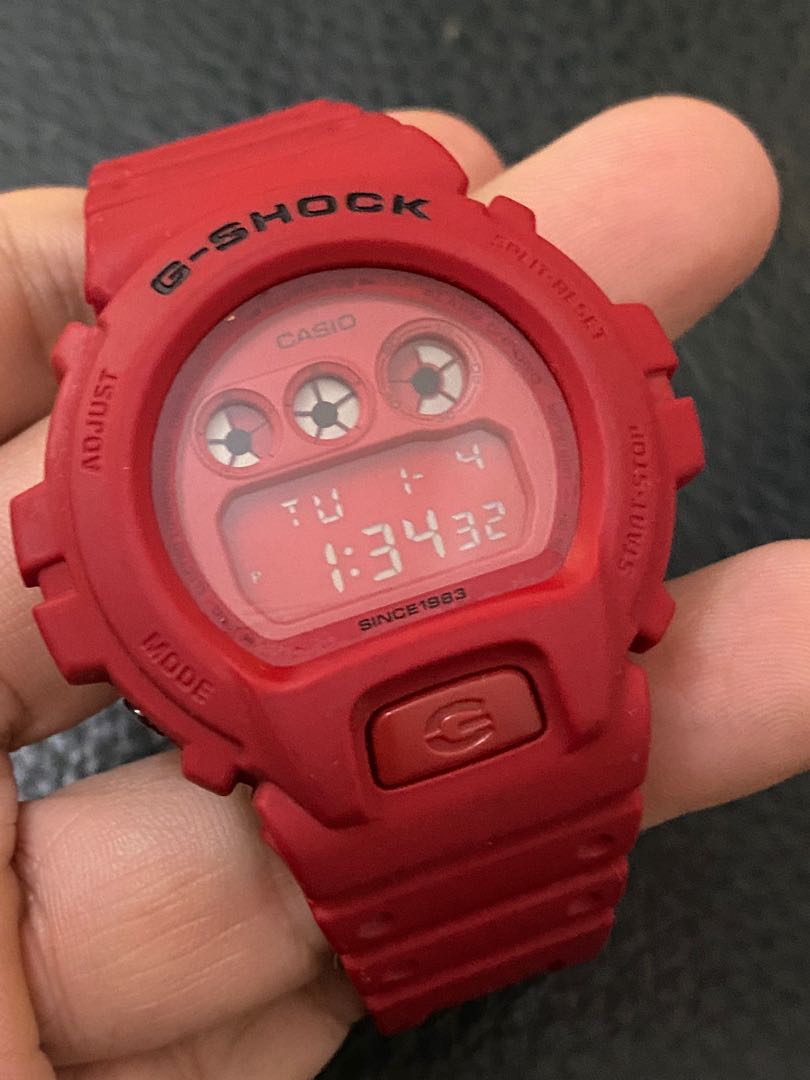 CASIO G-SHOCK DW-6900 DW-6935C-4 35週年35th Anniversary 紅色RED OUT 限量版, 男裝,  手錶及配件, 手錶- Carousell
