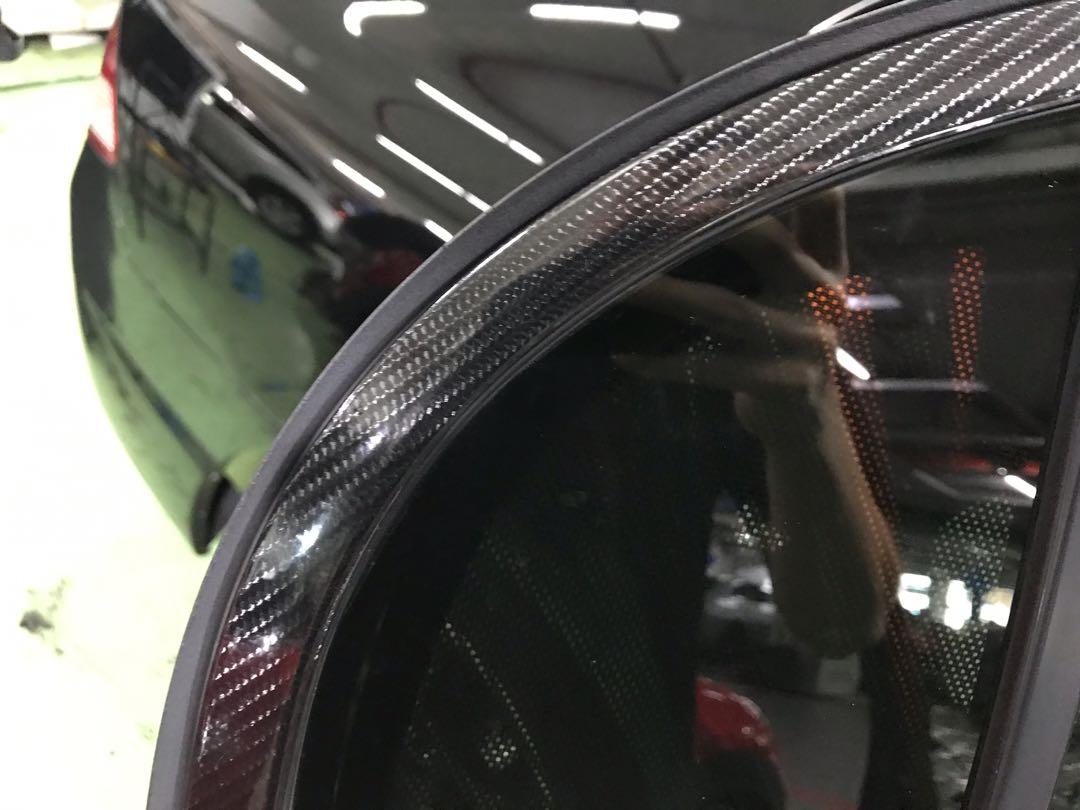 Civic FD Door frame sticker wrap, Civic FD window trim wrap, Civic FD