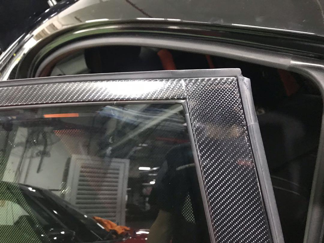 Civic FD Door frame sticker wrap, Civic FD window trim wrap, Civic FD