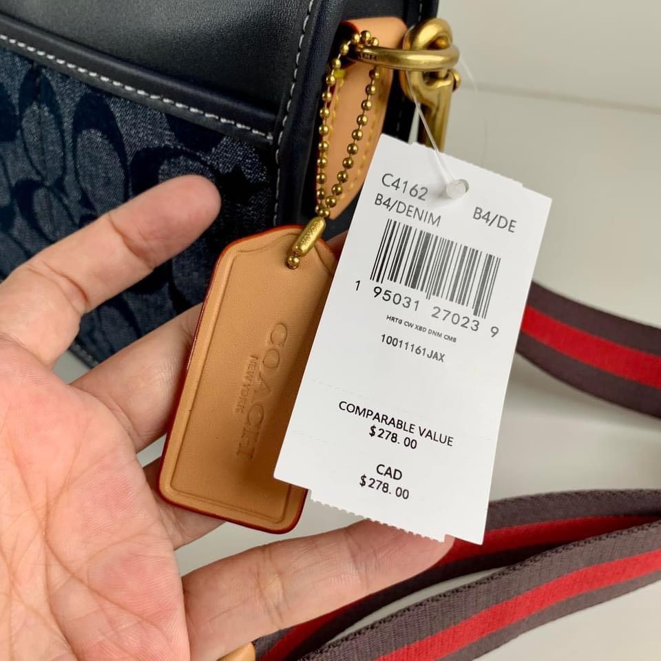 Coach Heritage Convertible Crossbody in Signature Chambray, Women's