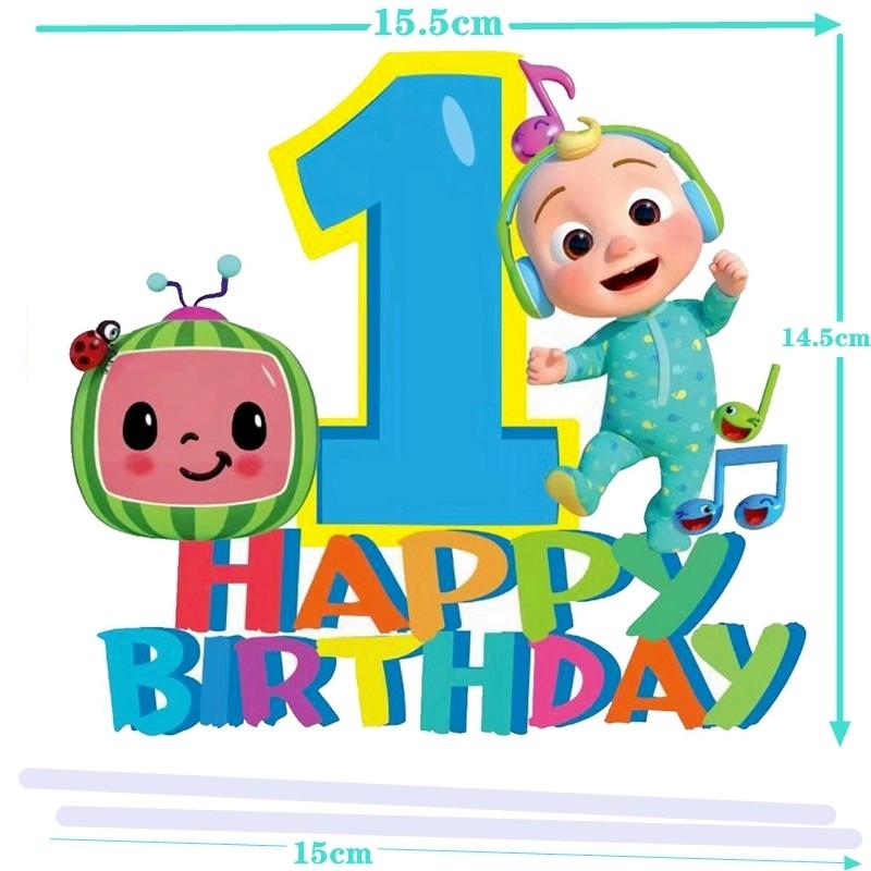 Cocomelon Cake Topper - 1st Birthday, Hobbies & Toys, Stationery ...