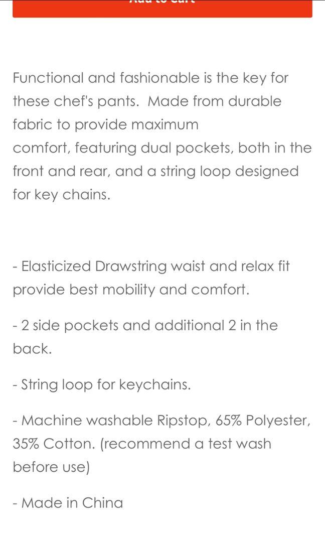 Cookman Chef Pants Ripstop Woodland Camo Black, Men's Fashion ...